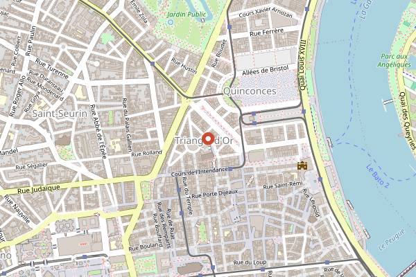Map showing Le Ballion in Bordeaux