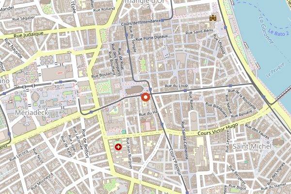 Map showing Black List in Bordeaux
