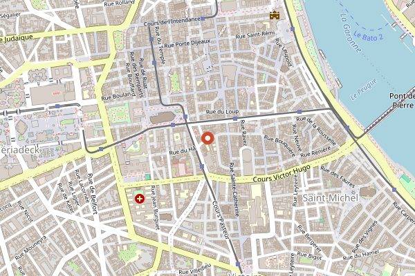 Map showing Cafe Piha in Bordeaux