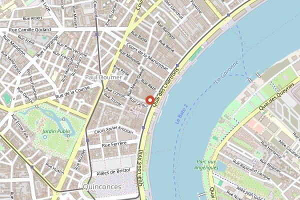 Map showing The Gastronome in Bordeaux