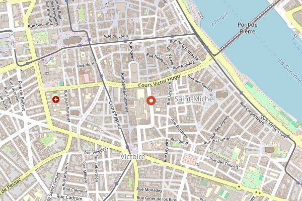 Map showing BAG Bakery Art Gallery in Bordeaux