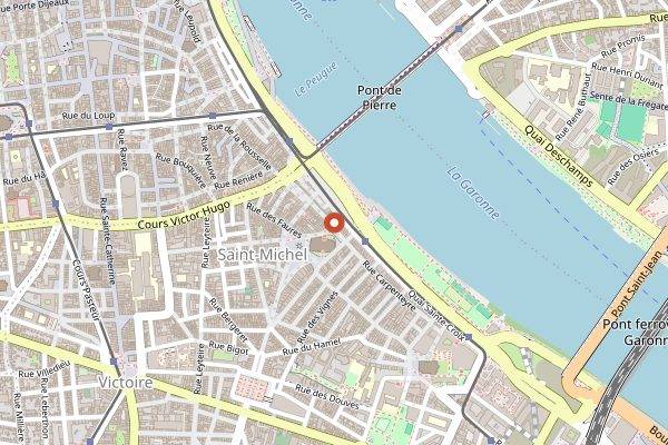 Map showing Restaurant Istanbul in Bordeaux