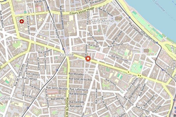 Map showing Le Bosphore in Bordeaux