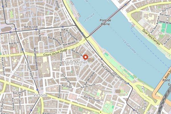 Map showing Monkey Mood in Bordeaux
