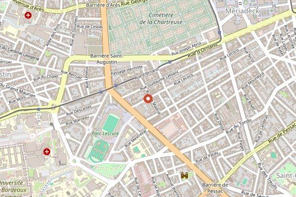 Map showing Resto et Cie in Bordeaux