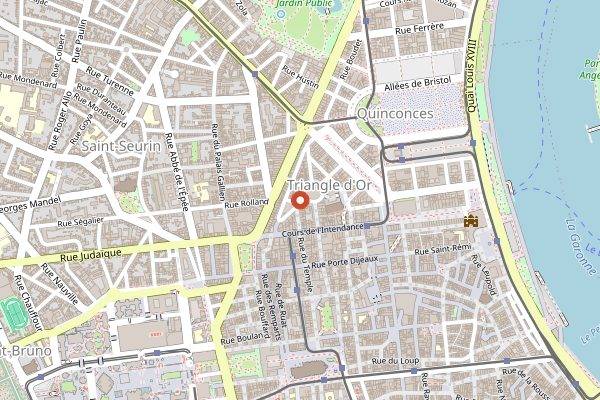 Map showing Le Chapon Fin in Bordeaux