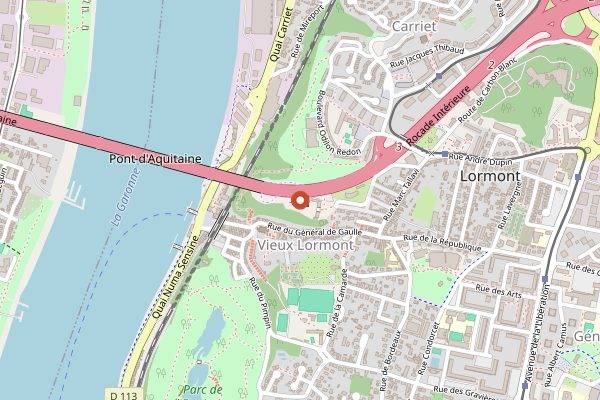 Map showing Le Prince Noir in Bordeaux