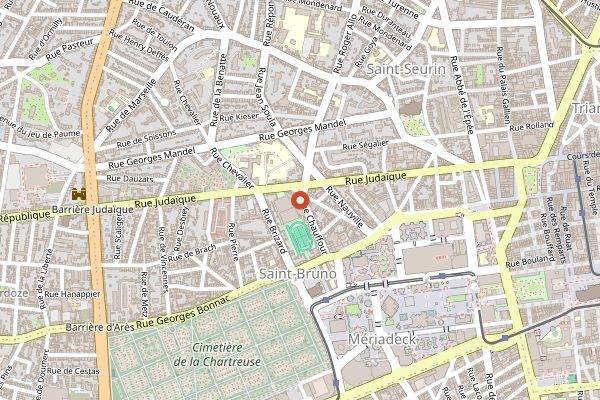 Map showing Solena in Bordeaux