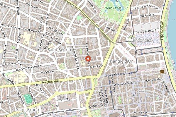 Map showing Tentazioni in Bordeaux