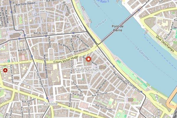 Map showing Cafe Piha in Bordeaux