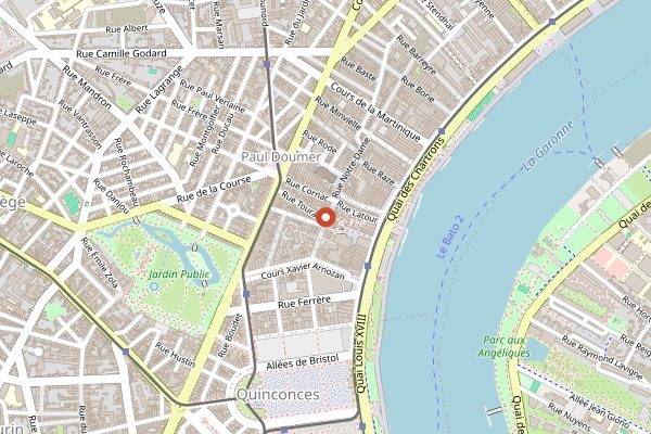 Map showing Suzzi Kafe in Bordeaux