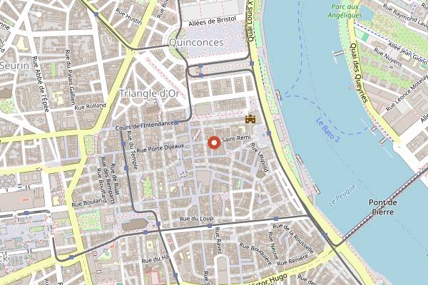 Map showing La Brasserie Bordelaise in Bordeaux