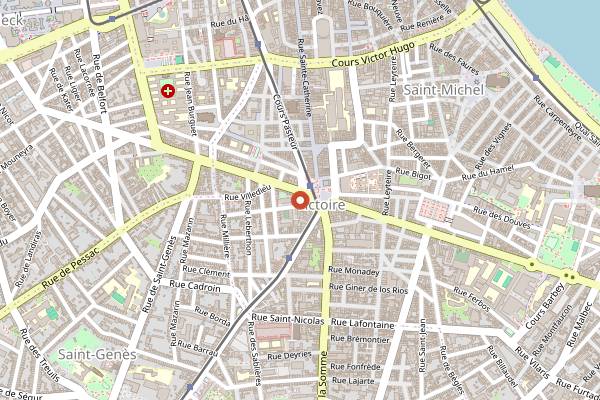 Map showing Le Plana in Bordeaux
