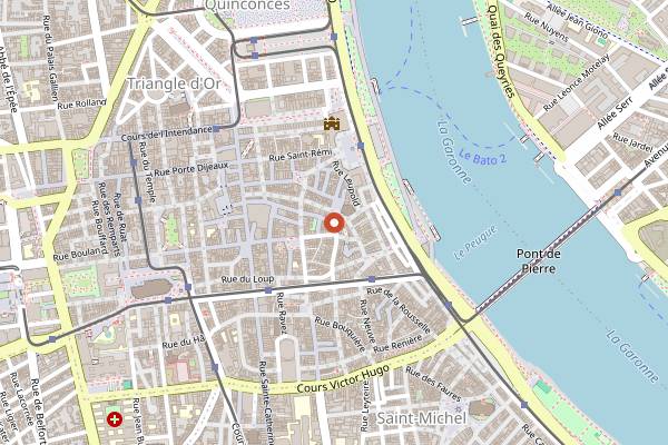 Map showing ApOthEk in Bordeaux