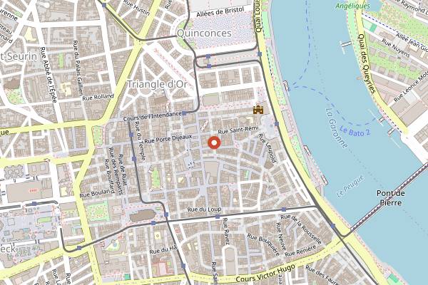 Map showing Calle Ocho in Bordeaux