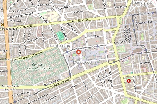 Map showing Coco Loko in Bordeaux