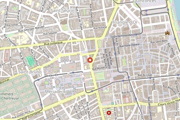 Map showing Houdini in Bordeaux
