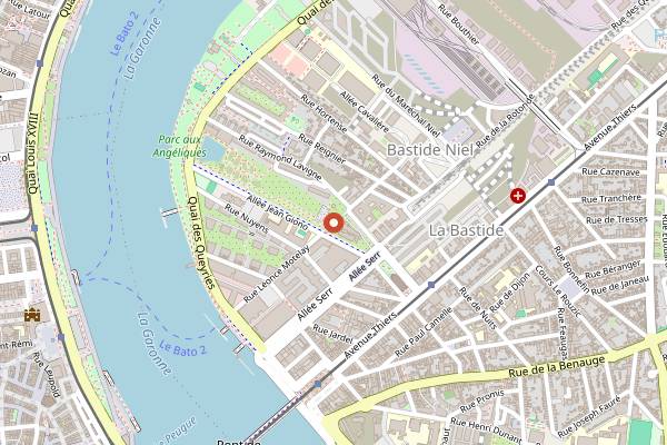 Map showing Le Caillou Jazz in Bordeaux