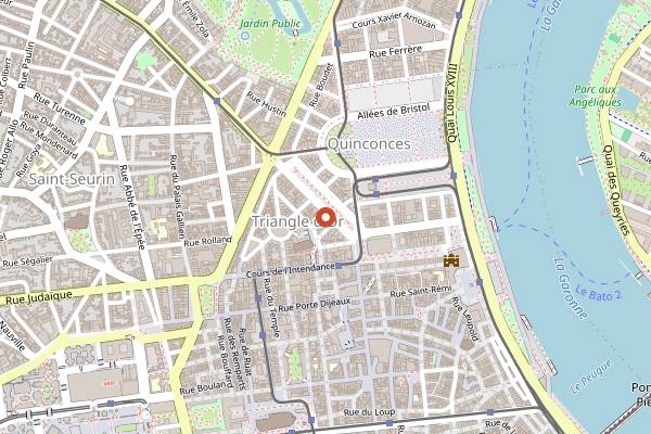 Map showing Le Cesar Piano Bar in Bordeaux