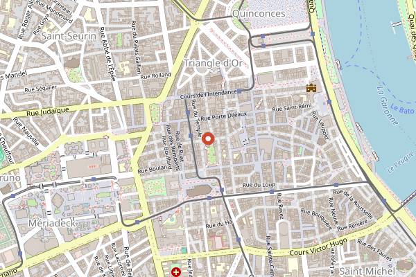 Map showing Mama Shelter Rooftop in Bordeaux