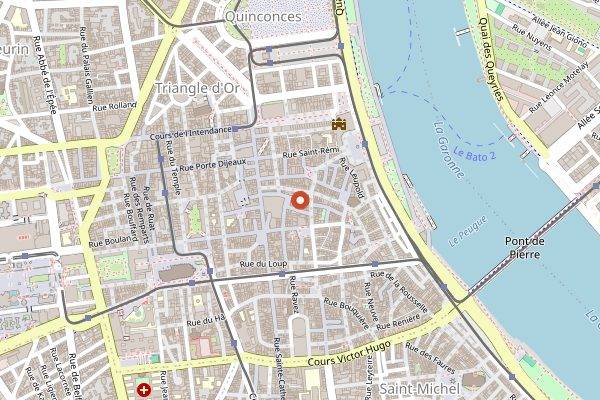 Map showing Soif in Bordeaux