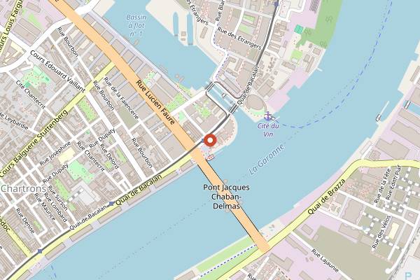 Map showing El Taco Del Diablo in Bordeaux