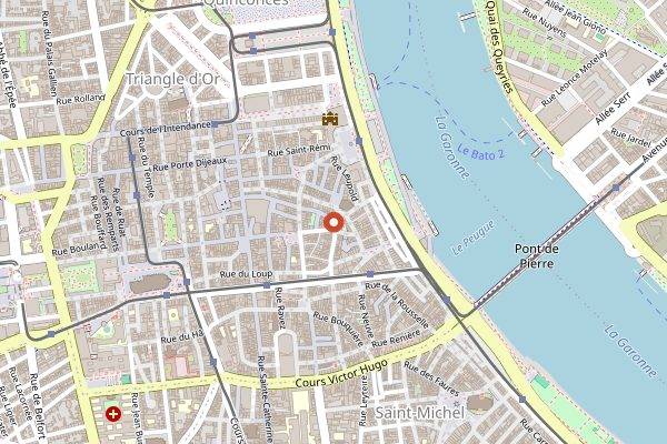 Map showing Papa Mango in Bordeaux