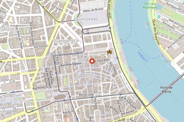 Map showing Too Pita in Bordeaux