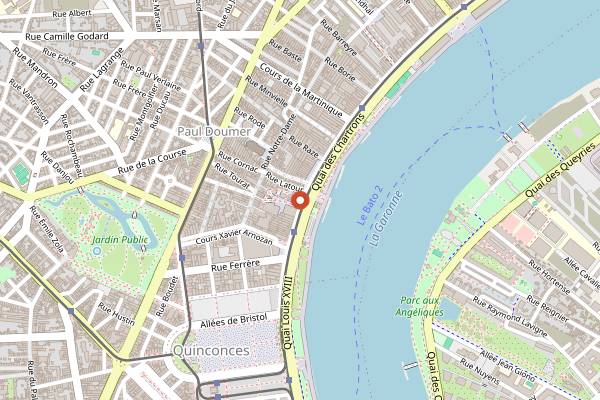 Map showing Le Sobre Chartrons in Bordeaux