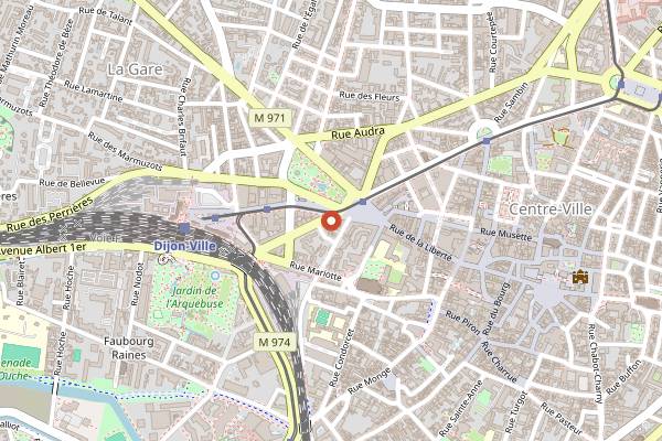 Map showing Claude Louot in Dijon