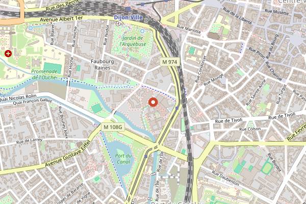 Map showing Le Moulin in Dijon