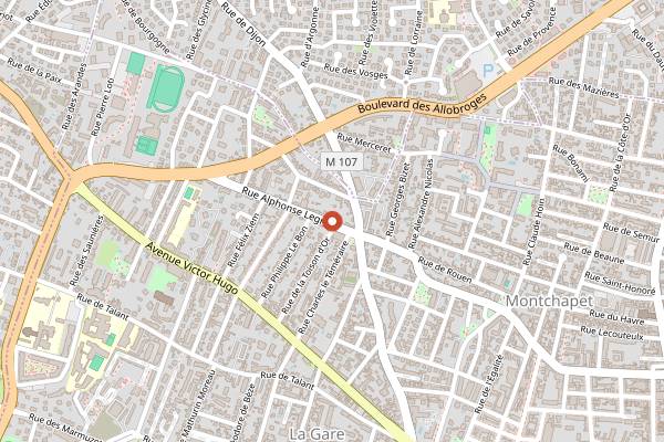 Map showing Le Petit Mozart in Dijon