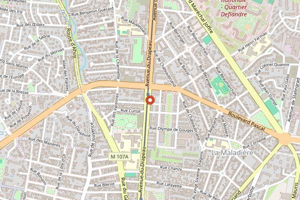Map showing Mariette in Dijon