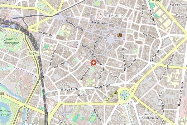 Map showing Deep Inside Klub Rock in Dijon