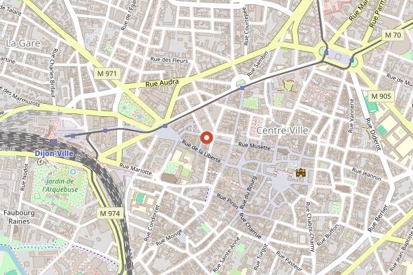 Map showing L'Archipel in Dijon