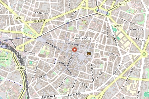 Map showing Monsieur Moutarde in Dijon