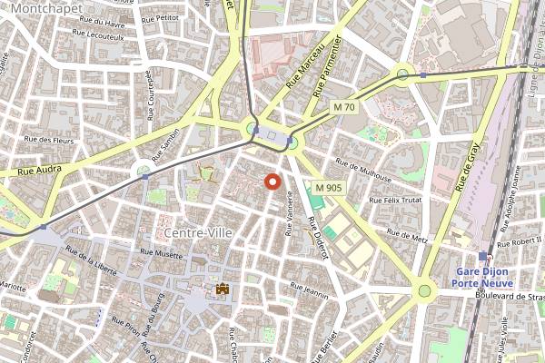 Map showing Pho Viet in Dijon