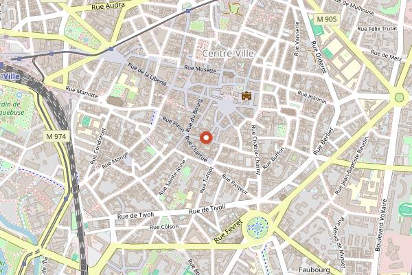 Map showing La Causerie des Mondes in Dijon