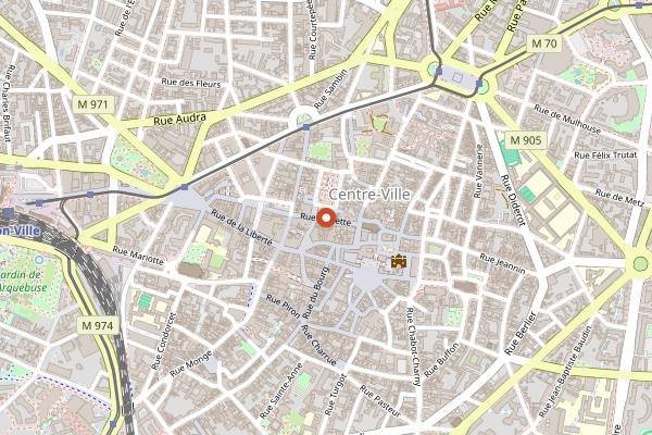 Map showing Napi Coffee in Dijon