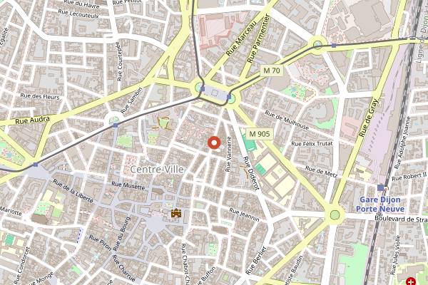 Map showing Nessy Coffee in Dijon