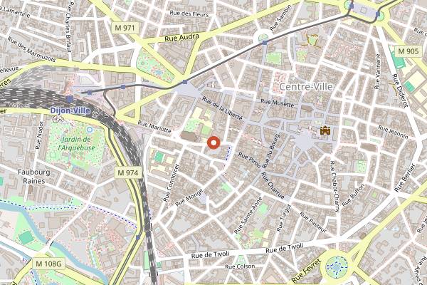 Map showing Da Adriano in Dijon