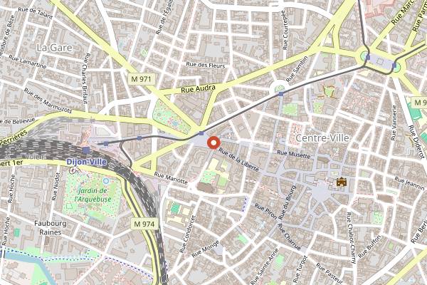 Map showing L'Edito in Dijon
