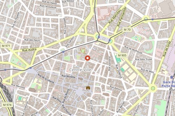 Map showing Spica in Dijon