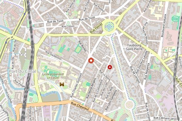 Map showing Staff Pizza in Dijon