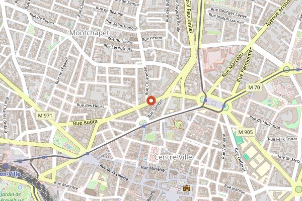 Map showing Le Locko in Dijon