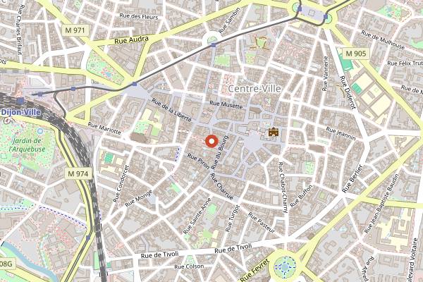 Map showing Pica-Pica in Dijon