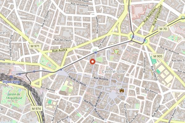 Map showing Sublime in Dijon