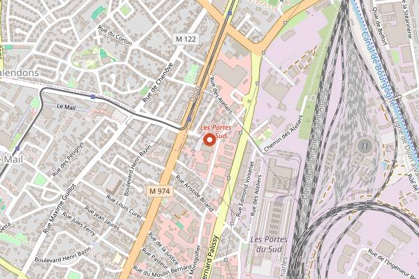 Map showing La Cabane à Burger in Dijon