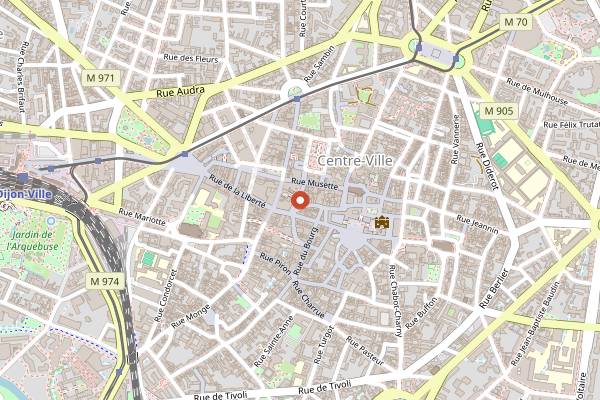 Map showing Mon Amie Suzette in Dijon