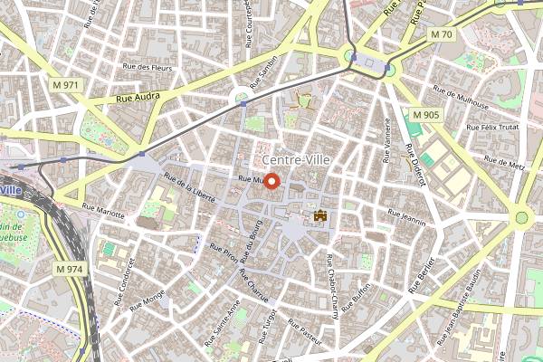 Map showing Tartin'Art in Dijon